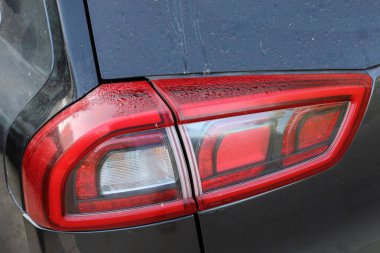 Araba vücut parçalarının yakın plan çekimi.