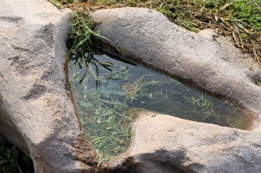 Taş ve betonun dokusu ve yapısı. Doğal arkaplan.