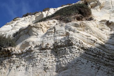 Taş ve betonun dokusu ve yapısı. Doğal arkaplan.