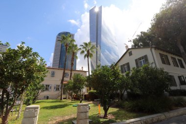 Tel Aviv İsrail 10-18-2024. Tel Aviv, Akdeniz kıyısında bir şehirdir..