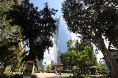 Tel Aviv İsrail 10-18-2024. Tel Aviv, Akdeniz kıyısında bir şehirdir..