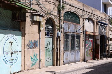 Tel Aviv İsrail 10-18-2024. Tel Aviv, Akdeniz kıyısında bir şehirdir..