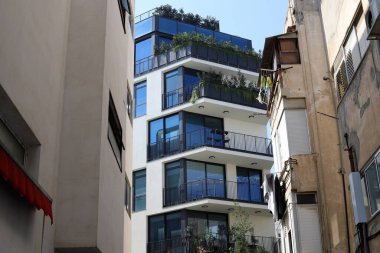 Tel Aviv İsrail 10-18-2024. Tel Aviv, Akdeniz kıyısında bir şehirdir..