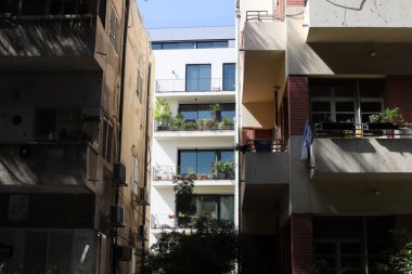 Tel Aviv İsrail 10-18-2024. Tel Aviv, Akdeniz kıyısında bir şehirdir..