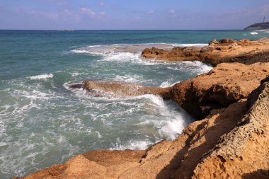 The Mediterranean coast in northern Israel