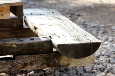 Tahta ve kirişlerden üretilen ürünlerin dokusu.