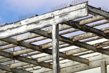 Tahta ve kirişlerden üretilen ürünlerin dokusu.