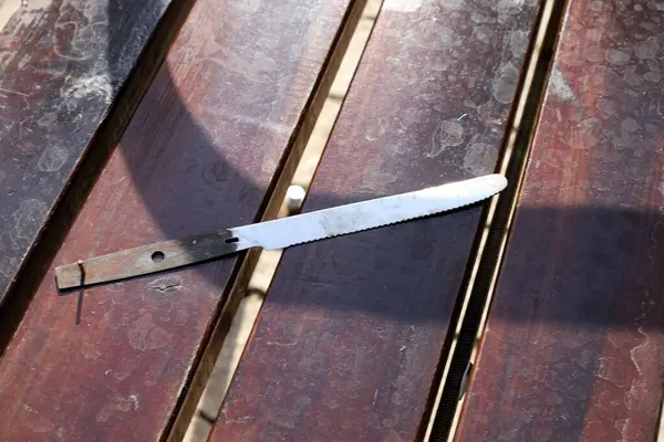 Tahta ve kirişlerden üretilen ürünlerin dokusu.