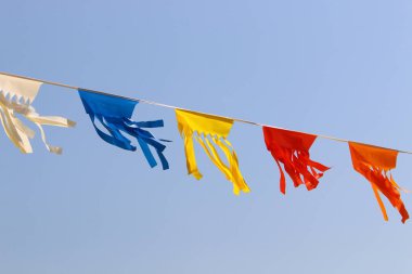 İsrail 'de bir şehir parkında dalgalanan bir bayrak.