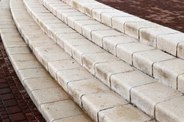 İsrail 'deki bina ve yapıların inşasında mimari bir detay olarak merdivenler.