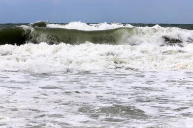 Kuzey İsrail 'deki Akdeniz kıyıları.