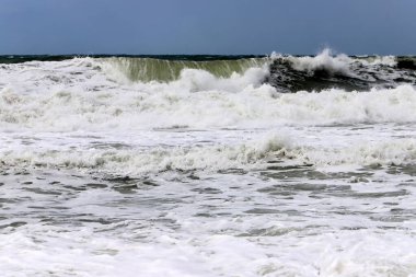 Kuzey İsrail 'deki Akdeniz kıyıları.