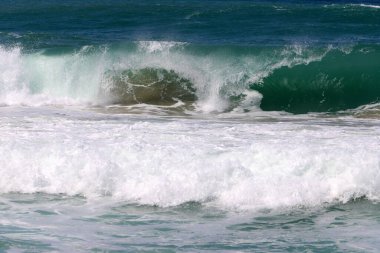 Kuzey İsrail 'deki Akdeniz kıyıları.