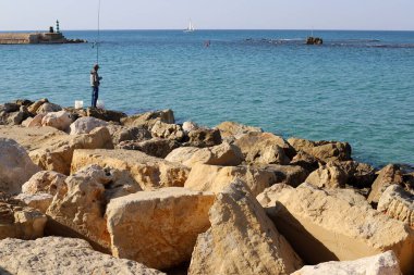 Kuzey İsrail 'deki Akdeniz kıyıları.