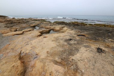 Kuzey İsrail 'deki Akdeniz kıyıları.