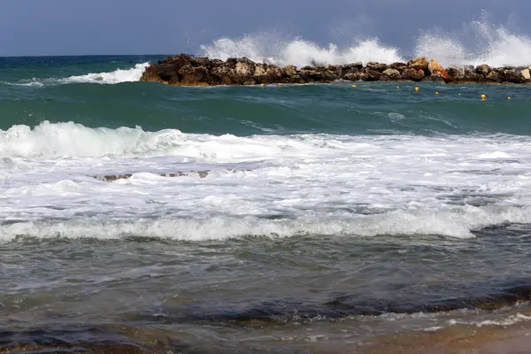 Kuzey İsrail 'deki Akdeniz kıyıları.
