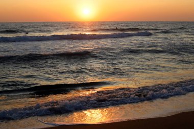Kuzey İsrail 'de güneş ufukta batıyor..