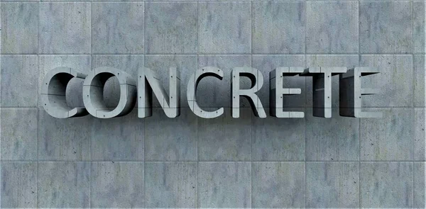 Inscription Concrete Made Same Material Suitable Companies Selling Ready Mixed — Stock Photo, Image