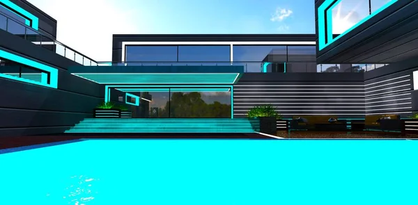 Modern House / Casa Moderna con Piscina Minecraft Map