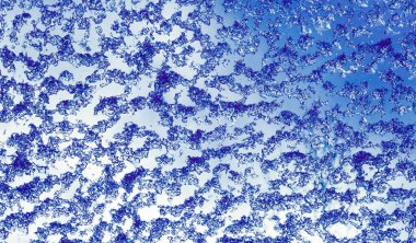 Cama kar yapıştırılmış soyut koyu mavi arkaplan.