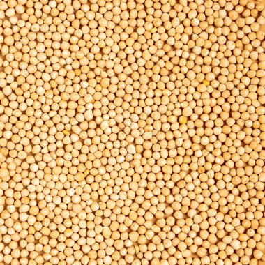 Food background. Large yellow grains of dry peas lie densely on the surface.