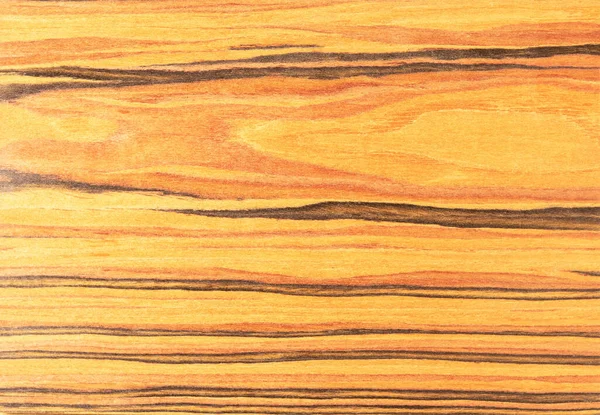 Naturalne Tło Drewna Jasnopomarańczowa Okleina Drzewa Różanego Kontrastowymi Paskami — Zdjęcie stockowe