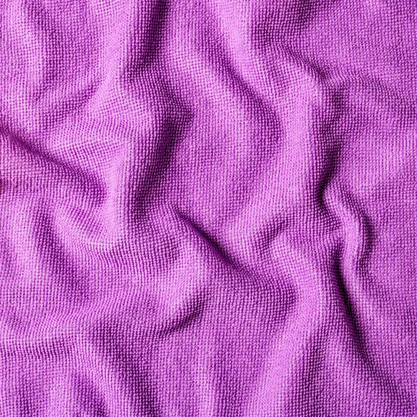 Fondo Abstracto Hecho Tela Suave Arrugada Color Púrpura Vista Superior —  Fotos de Stock
