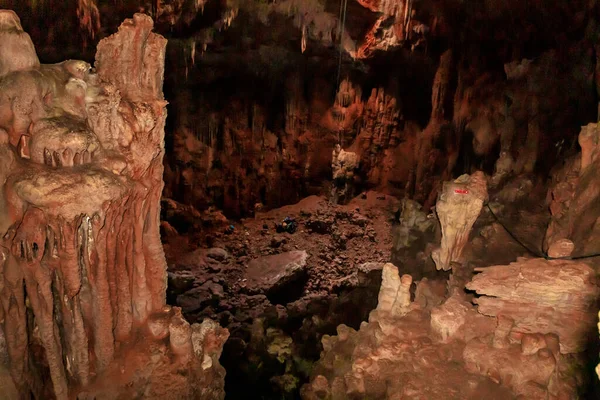 Gran Salón Cueva Salamandra Norte Israel —  Fotos de Stock