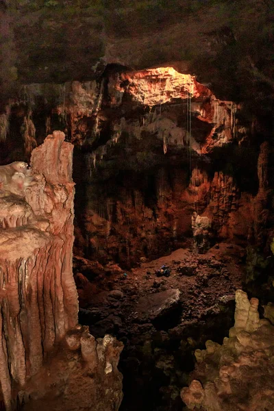 Velký Sál Jeskyni Salamandrů Severním Izraeli — Stock fotografie
