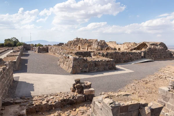Restos Los Muros Exteriores Sobre Las Ruinas Gran Fortaleza Hospitalaria — Foto de Stock