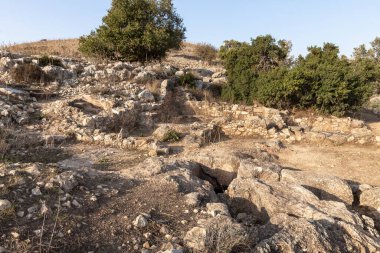 Antik Jotapata şehrindeki binaların kalıntıları, antik Roma İmparatorluğu döneminde, İsrail 'in kuzeyindeki Tel Yodfat Ulusal Parkı' nda yer alıyordu.