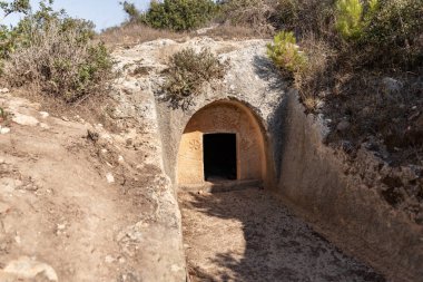 İsrail 'in kuzeyinde yer alan Hayfa yakınlarındaki Karmel Ormanı' nda Horvat Rakit 'te eski bir mezar kazıldı.