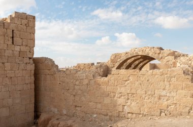 The ruins of the central city - fortress of the Nabateans - Avdat, between Petra and the port of Gaza on the trade route called the Incense Road, in southern Israel