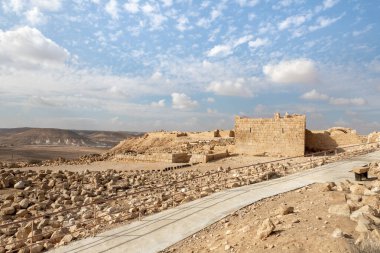 The ruins of the central city - fortress of the Nabateans - Avdat, between Petra and the port of Gaza on the trade route called the Incense Road, in southern Israel
