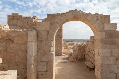 The ruins of the central city - fortress of the Nabateans - Avdat, between Petra and the port of Gaza on the trade route called the Incense Road, in southern Israel