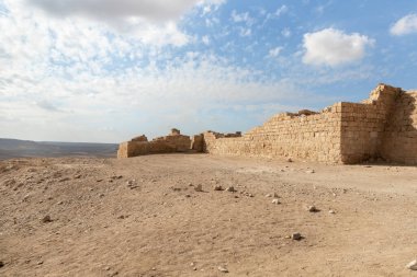 The ruins of the central city - fortress of the Nabateans - Avdat, between Petra and the port of Gaza on the trade route called the Incense Road, in southern Israel