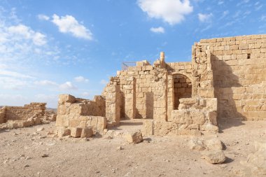 The ruins of the central city - fortress of the Nabateans - Avdat, between Petra and the port of Gaza on the trade route called the Incense Road, in southern Israel