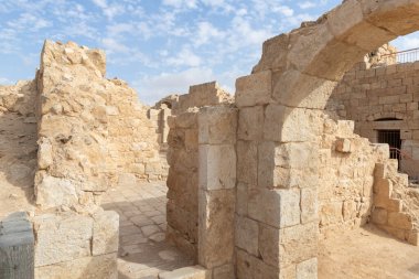 The ruins of the central city - fortress of the Nabateans - Avdat, between Petra and the port of Gaza on the trade route called the Incense Road, in southern Israel