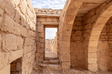 The ruins of the central city - fortress of the Nabateans - Avdat, between Petra and the port of Gaza on the trade route called the Incense Road, in southern Israel