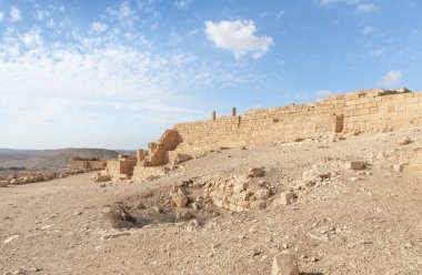 The ruins of the central city - fortress of the Nabateans - Avdat, between Petra and the port of Gaza on the trade route called the Incense Road, in southern Israel