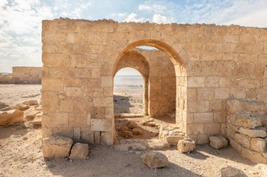 The ruins of the central city - fortress of the Nabateans - Avdat, between Petra and the port of Gaza on the trade route called the Incense Road, in southern Israel