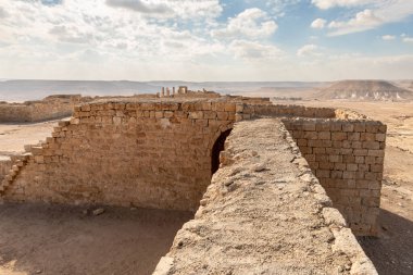 The ruins of the central city - fortress of the Nabateans - Avdat, between Petra and the port of Gaza on the trade route called the Incense Road, in southern Israel