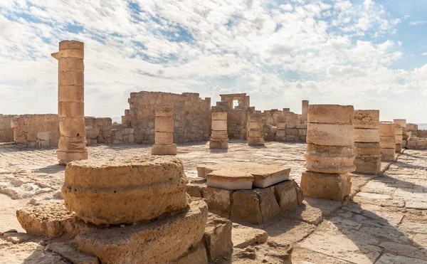 Ruins Central City Fortress Nabateans Avdat Petra Port Gaza Trade — 图库照片