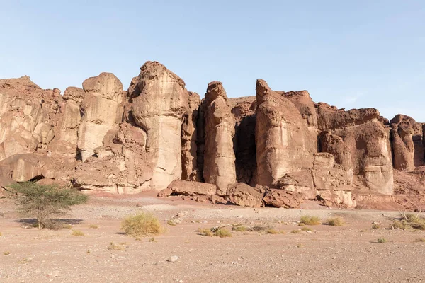 stock image Famous Pillars of King Solomon in the national park Timna, near the city of Eilat, in southern Israel