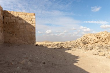 The ruins of the central city - fortress of the Nabateans - Avdat, between Petra and the port of Gaza on the trade route called the Incense Road, in southern Israel