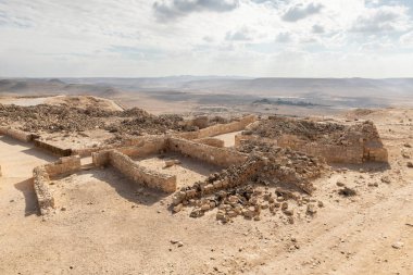 The ruins of the central city - fortress of the Nabateans - Avdat, between Petra and the port of Gaza on the trade route called the Incense Road, in southern Israel