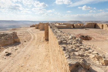 The ruins of the central city - fortress of the Nabateans - Avdat, between Petra and the port of Gaza on the trade route called the Incense Road, in southern Israel