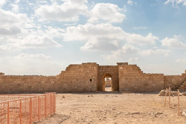 Руины Центрального Города Крепости Набатийцев Авдат Между Петрой Портом Газы — стоковое фото