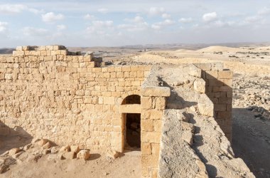 The ruins of the central city - fortress of the Nabateans - Avdat, between Petra and the port of Gaza on the trade route called the Incense Road, in southern Israel