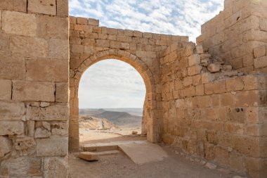 The ruins of the central city - fortress of the Nabateans - Avdat, between Petra and the port of Gaza on the trade route called the Incense Road, in southern Israel